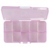 Craft County Plastic Bead Organizer – Pink – Customizable Compartments