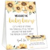 Baby Shower Games Measure The Baby Bump Game, Sunflower Theme,