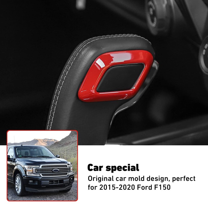 Linskip Gear Shift Knob Cover Trim for Ford F150 2015-2020,