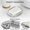 Soap Dish,Stainless Steel Soap Holder with Drain Spout,Brushed Metal Soap