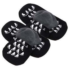 Momo Monster Moisture Rising Gel Moisturizing Socks Black Socks Set, 2 Sets, 1 Piece / 모모 몬스터 모이스처 라이징 겔 보습양말 블랙 양발 세트, 2세트, 1개