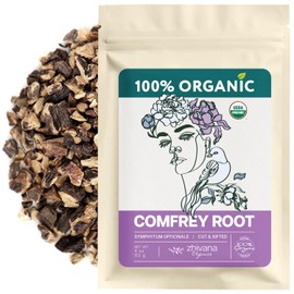 Organic Comfrey Root (4 oz.) - Comfrey Herb - Сonsuelda, Comfry, Comphrey, Confrey - Make Salves, Creams, Paultices