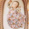 DRESHOW BQUBO Newborn Floral Receiving Blankets Newborn Baby Swaddling with