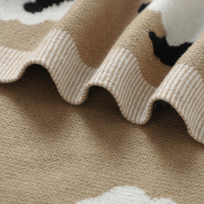 Neiwech Baby Swaddle Blanket Boy Girl Cotton Knit Soft Cozy