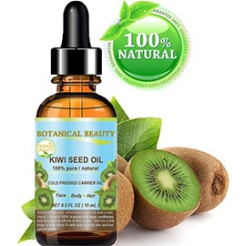 Aceite de semillas de Kiwi. Aceite portador prensado en frío 100 % puro, natural, sin diluir, virgen. 15 ml. Para el cuidado de la piel, el pelo y los