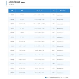 8-7042-04 Electrocardiogram Record Paper (Foldable) 8.3 x 11.6 x 328.3 ft (210 mm x 295 mm x 100 m)