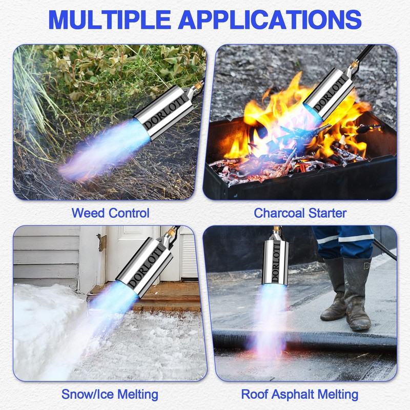 Propane Torch Weed Burner Kit, Blow Torch High Output with