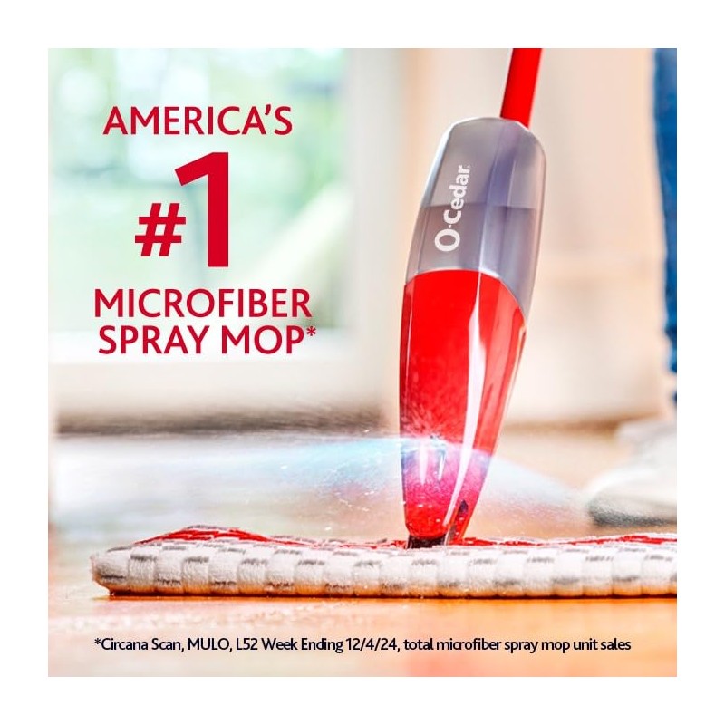 O-Cedar ProMist MAX Spray Mop Head Replacement (Pack of 4)