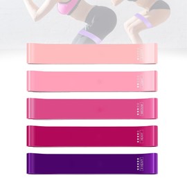 Resistance Bands for Working Out,Workout Resistance Bands,Elastic Resistance Fitness Bands for Physical Therapy,Exercise Bands Resistance Bands Set for Pilates (Special Colors（5pcs Pink, Mixed）)