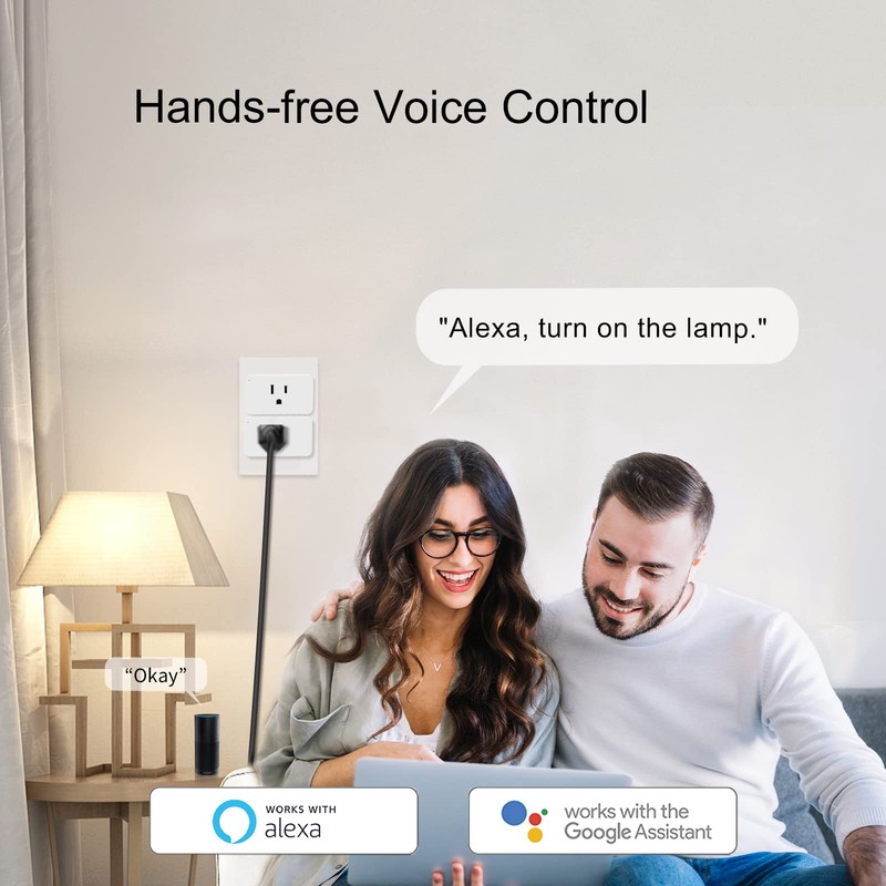 WiFi Dimmer Smart Plug Compatible with Alexa Google Home for