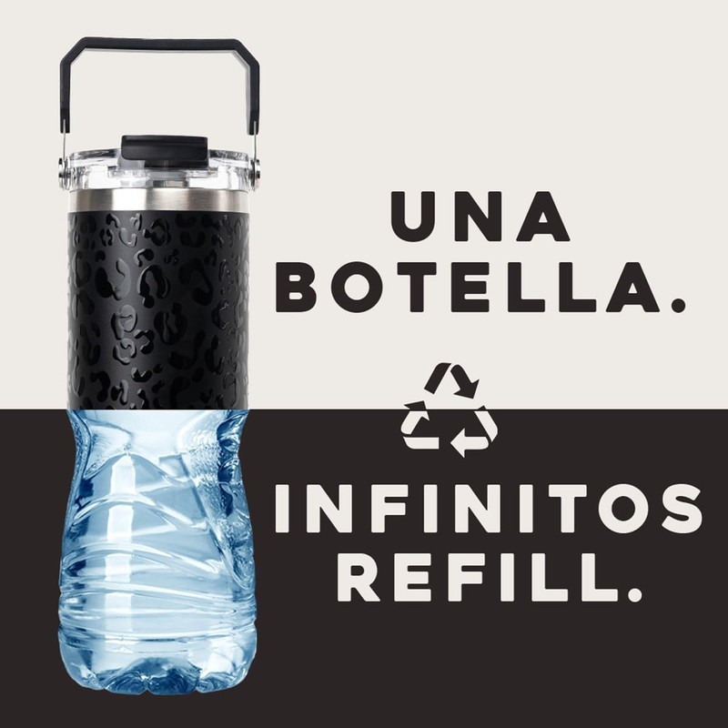 BUFFER FLASK - Vaso Termico 800ml - Termo Acero Inoxidable,