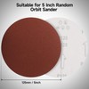 Sruhrak 100 Pcs 125mm Sanding Pads 120 Grit, 5 In
