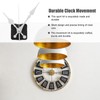 DOITOOL 4Pcs Quartz s Non-Ticking Silent Clock Mechanism with 16