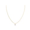 Gold&Deer 14KGP Simple Clear Cubic Necklace White Gold / 골드앤디어