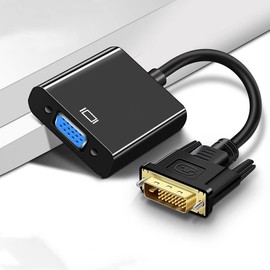 DVI to VGA Adapter Full HD 1080P DVI-D Male to VGA Female Adapter 24+1 25Pin to 15Pin Cable Converter for PC Computer Monitor