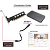 chenyang 4 Port Oculink to PCIe 4.0 X16 Adapter,SFF-8611/8612 to