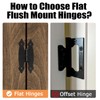 Kyuionty 12 Pack H-Shape Cabinet Hinges, 3.5 Inch Length Hammercraft
