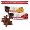 Sweets Candy Sticks Milk Chocolate Orange an Milk Chocolate Raspberry