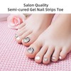 Semi Cured Gel Pedicure Strips,26 PCS Gel Nail Strips Works