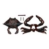 Michael Healy Designs Blue Crab Door Knocker - Oiled Bronze