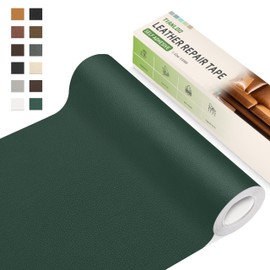 TIANLDD Cinta de reparación de piel, parche de reparación de piel autoadhesivo de 3.5 x 80 pulgadas, kit de reparación de piel para muebles, sofás, asientos de coche, gabinetes, bolsos (verde