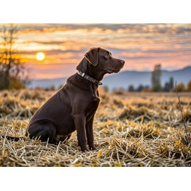 Chocolate Labrador Retriever Diamond Painting DIY Kits 5D Diamond Art Full Round Drill Beads Rhinestone by Number Stitch Handmade Arts Crafts for Living Room Bedroom Home Wall Decor 12x16 inch