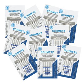 50 Schmetz Chrome Universal Sewing Machine Needles - Size 90/14 - Box of 10 Cards