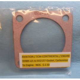 Continental TCM Continental GASKET, CARBURETOR to ENGINE 35985 s/s 652137 (AVIATION)
