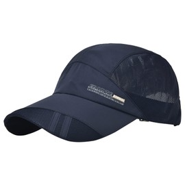 Detwen Breathable Outdoor Cap, Thin Baseball Cap, Lightweight and Quick-Drying Caps with Mesh, navy blue