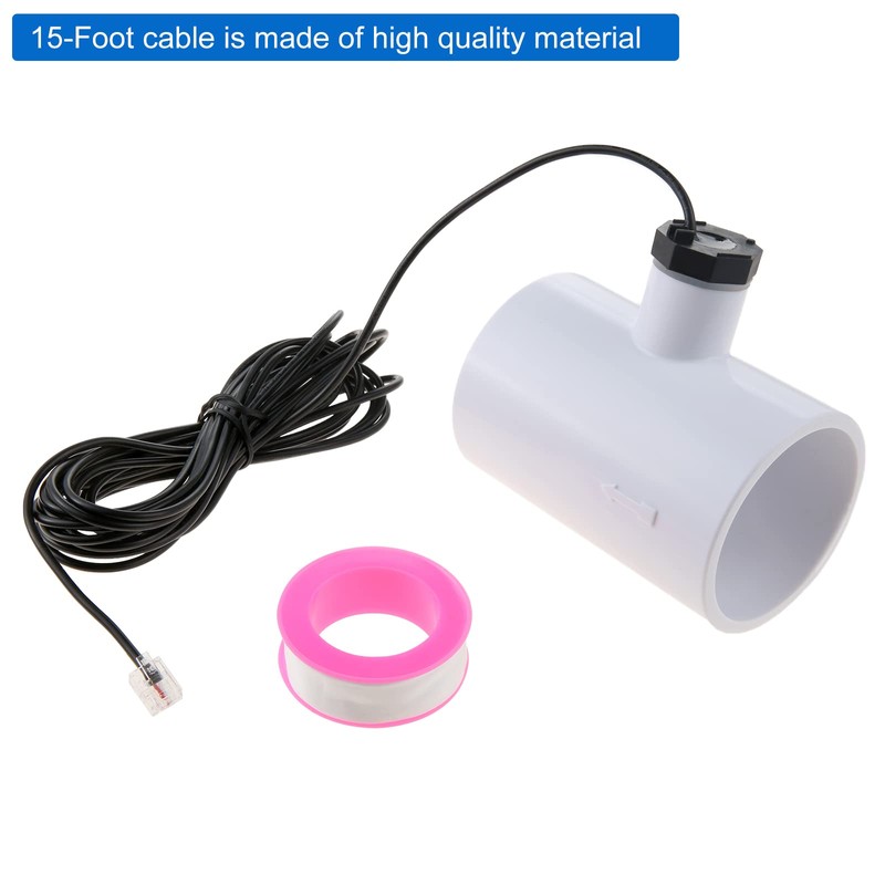 ETERMETA GLX-FLO-RP Flow Switch, Pool Flow Sensor Replacement for Hayward