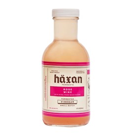 Haxan Ferments Rosé Wine Vinegar - 5% Acidity, Unpasteurized & Traditionally Fermented | Made from Washington Grenache Grapes | Perfect for Shrubs, Berry Preservation & Arugula Salads with Goat Cheese