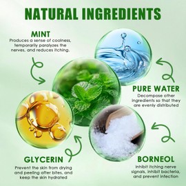 42.5g lindert Juckreiz Creme,Körpercreme Geeignet bei Insektenstichen,schnelle Wirkung gegen Juckreiz, Effektive beruhigt Körper und Gesicht