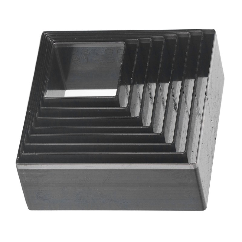 8Pcs Leather Cutting Mold Alloy Steel Square Shape Leather Punching