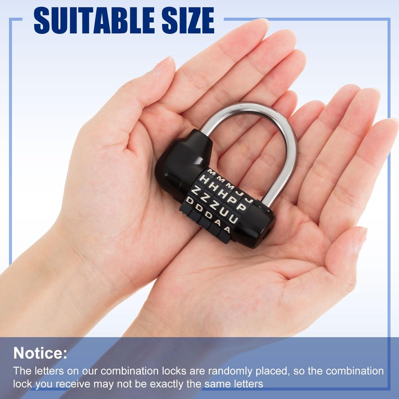Shimeyao 4 Pcs Gym Locker Lock 5 Digit Combination Lock