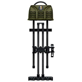Tightspot Hunting Shooting Archery Shift Lock 5 Arrow Right/Left Hand 1-Piece Fully Adjustable Bow Quiver, Moss Green