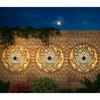 gardencave 4 Pack Solar Fence Lights Metal Solar Powered Outdoor