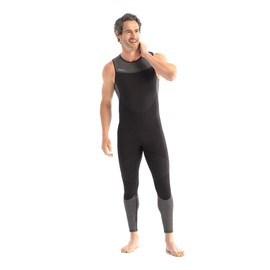 Jobe Mens Toronto 2mm Long John - Black - Easy Stretch Breathable - Made of 50% based limestone neoprene
