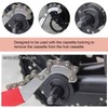 GKZB Bicycle Cassette Removal Tool Bicycle Chain Whip with Crank