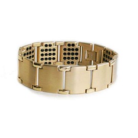 Powerful Gold Color Pure Titanium Germanium Bracelet (M)