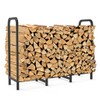 Tikimilor 4ft Firewood Rack Holder, Adjustable Heavy Duty Fire Log