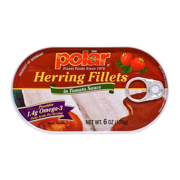 MW polar Herring in Tomato Sauce, 6 Ounce (Pack of 14)