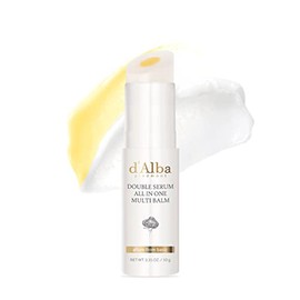 d'alba Piedmont White Truffle Double Serum - Bálsamo múltiple todo en uno, bálsamo en barra, cuidado de la piel vegano con vitamina C y colágeno vegan