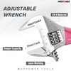 MAXPOWER 200mm/8-Inch Adjustable Spanner, Wide Jaw Large Opening with MAX.