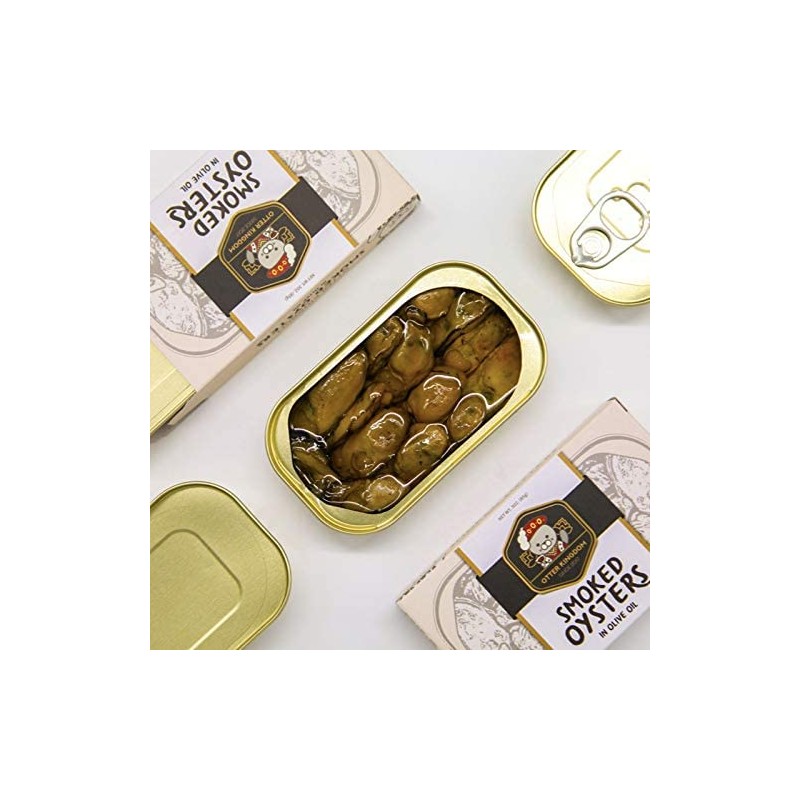 (Pack of 4) Otter Kingdom Premium Smoked Oysters in Pure