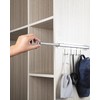 BaiNong 12 inch Valet Rod for Closets Pull Out Closet