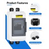 DIHOOL Solar DC Circuit Breaker Box 100 Amp Solar Panel