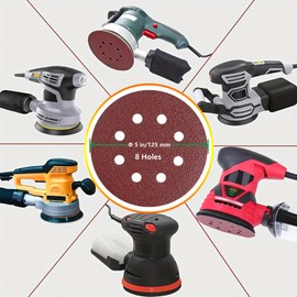 Sanding Discs Polishing Sandpaper Abrasive Wheel Sanding Pad Sander Sheet Attachment for Electric Random Orbital Sander 5in 40 Grit Coarse for Wall Metal Wood