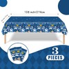 3PCS Fathers Day Disposable Tablecloth - 108" × 54", Happy