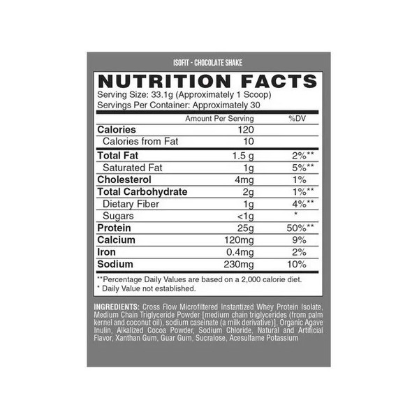 Proteina Nutrex Isofit Isolate 2.2 Libras Sabor Vainilla Sabor VAINILLA