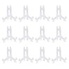 Cretty-Meet 12pcs 3" Mini Clear Plastic Easels, Little Display Stands